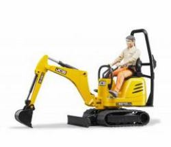 BRUDER Mini Pelle JCB 8010 CTS avec Personnage 