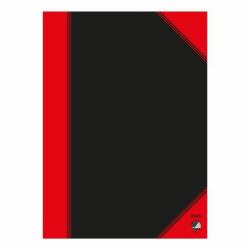 Bantex 100302814 bloc-notes A4 96 feuilles Noir, Rouge 