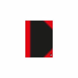Bantex 100302825 bloc-notes A6 96 feuilles Noir, Rouge 