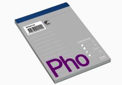 Bantex Phonepad bloc-notes A6 70 feuilles Gris, Violet 
