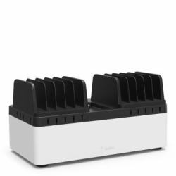 Belkin B2B161VF Organiseur de station de chargement Table de bureau ou bureau mural Noir, Blanc 