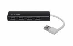 Belkin F4U042BT hub & concentrateur 480 Mbit/s Noir 