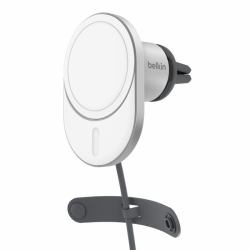 Belkin BoostCharge Pro Smartphone Argent, Blanc USB Recharge sans fil Charge rapide Auto 