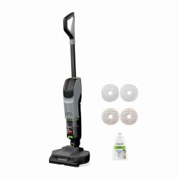Bissell SpinWave + Vac Pet Pro Aspirateur balai Batterie Sec&humide Cyclonique Sac à poussière 0,4 L Noir, Gris 