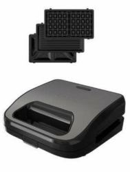 Black &amp; Decker Black & Decker BXSA754E gaufrier et appareil à croque-monsieur 750 W Noir, Marron 