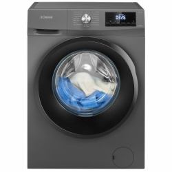 Bomann WAT 7186 machine à laver avec sèche linge Pose libre Charge avant Noir, Titane 