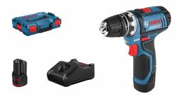 Bosch GSR 12V-15 FC Flex Professional 1300 tr/min Sans clé 600 g Noir, Bleu 