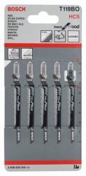 Bosch 2 608 630 310 Lame de scie sauteuse, à chantourner et sabre Lames de scie sauteuse Acier fin au carbone 5 pièce[s] 
