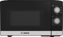 Bosch Serie 2 FFL020MS2 micro-onde Noir, Acier inoxydable Micro-onde simple Comptoir 20 L 800 W 