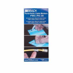 Brady Porta-Pack Wire Marker Books - - Write-on Self-laminating - Markers 25.40 mm x PWC-PK-36, Transparent, White, Vinyl, 45 pc[s], -40 - 70 Â°C, - Warranty: 12M