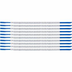 Brady Clip Sleeve Wire Markers - SCN-07-0, Black, White, - Nylon, 300 pc[s], 1.9 mm, 2.4 mm - Warranty: 12M