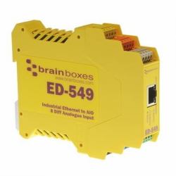Brainboxes ED-549 Ethernet to 8 Analogue Inputs + Serial Gateway module numérique et analogique I/O 