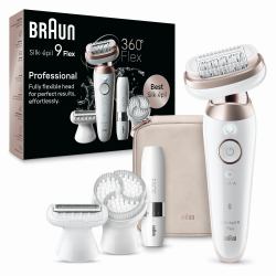 Braun Silk-épil 9 Flex 9-360 3D 40 pince[s] Rose, Blanc 