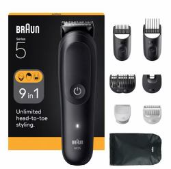 Braun AIO5540 tondeuse à cheveux Noir 14 Lithium-Ion [Li-Ion] 