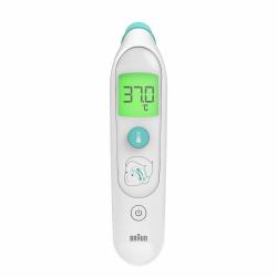 Braun BST200WE Thermomètre à distance Blanc Front Boutons 