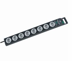 Brennenstuhl Surge protector 9 AC - outlet[s] Black, Gray 2.5 m 8 - Sockets, 16A, 2.5m, Illuminated ON/OFF - Warranty: 12M