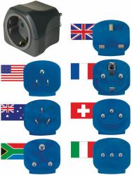 Brennenstuhl 1508160 Type C [Europlug] Universel Noir adaptateur prise d'alimentation 