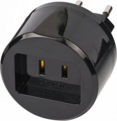 Brennenstuhl 1508500010 adaptateur prise d'alimentation Type A Type C [Europlug] Noir 