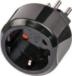 Brennenstuhl 1508642 adaptateur prise d'alimentation Type J [CH] Noir 