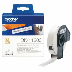 Brother DK-11203 Rouleau d'étiquettes - original – Noir sur blanc, 17 x 87 mm 