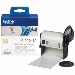 Brother DK-11207 ruban d'étiquette Noir sur blanc 