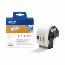 Brother DK-11208 - Rouleau d'étiquettes original – Noir sur blanc, 38 x 90 mm 