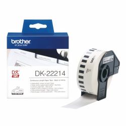 Brother DK-22214 ruban d'étiquette Noir sur blanc 