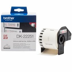 Brother DK-22251 ruban d'étiquette Noir et rouge sur blanc 