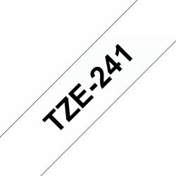 Brother TZE-241 ruban d'étiquette Noir sur blanc 