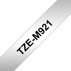 Brother TZE-M921 ruban d'étiquette Noir sur fond métallique 