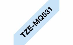 Brother TZEMQ531 ruban d'étiquette Noir sur bleu TZe 