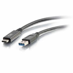 C2G Câble USB-C® vers USB-A SuperSpeed USB 5 Gbits/s M/M de 3 mètres - Noir 