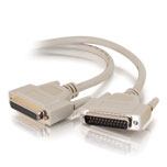 C2G 3m IEEE-1284 DB25 M/F Cable câble parallèle Gris 