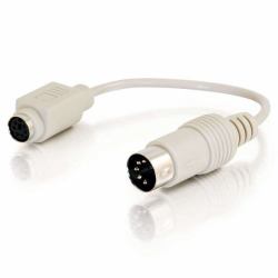 C2G 81499 câble PS/2 0,15 m 6-p Mini-DIN Blanc, Beige 