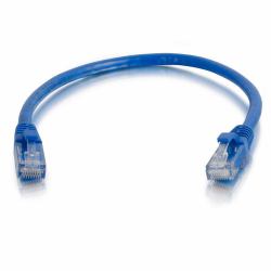 C2G Câble de raccordement réseau Cat6 avec gaine non blindé [UTP] de 2 M - Bleu 