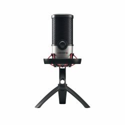 CHERRY UM 6.0 ADVANCED Noir, Argent Microphone de table 