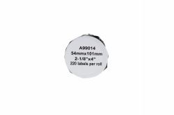 CTS Comp Dymo 99013 Address Labels Black on Clear Self Adhesive Pack of 260 S0722410 [36mm x 89mm]