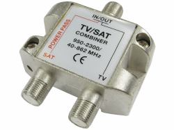 Cables Direct 2FCONN-COMBINER séparateur ou commutateur de câbles Diviseur de câbles Métallique 