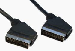 Cables Direct 2SS-01-075 Câble SCART 0,75 m SCART [21-pin] Noir 