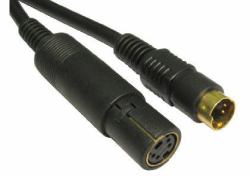 Cables Direct S-Video 10m câble S-video S-Video [4-pin] Noir 