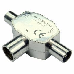 Cables Direct 3-COAXMFMMTL séparateur ou commutateur de câbles Argent 