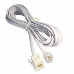 Cables Direct 88BT-220 câble de téléphone 20 m Blanc 