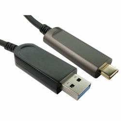 Cables Direct AOCUSB3C-921-10 câble USB USB 3.2 Gen 1 [3.1 Gen 1] 10 m USB A USB C 10 Gbit/s Noir 