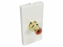 Cables Direct AV-MOD1RCARD prise de courant RCA Blanc 