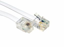 Cables Direct RJ-11, 10m Blanc 