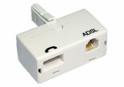Cables Direct ADSL Microfilter [Adaptor Type] BT ADSL, BT Blanc 