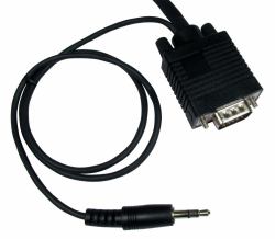 Cables Direct SVGA + 3.5mm 7m câble VGA VGA [D-Sub] Noir 