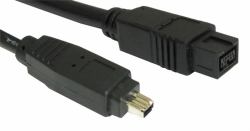 Cables Direct CDLIEE-1002 câble firewire 2 m 9-p 4-p Noir 