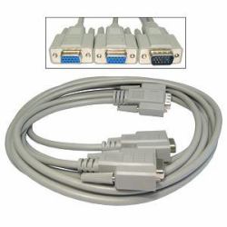 Cables Direct EX-088/1.8 câble VGA 1,8 m VGA [D-Sub] Gris 