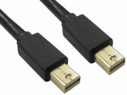 Cables Direct Mini DisplayPort, 0.5m 0,5 m Noir 